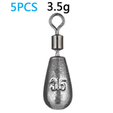 Drop Shot / Free Rig Sinker Weights & Rubber stopper - tackleaddiction.com.au
