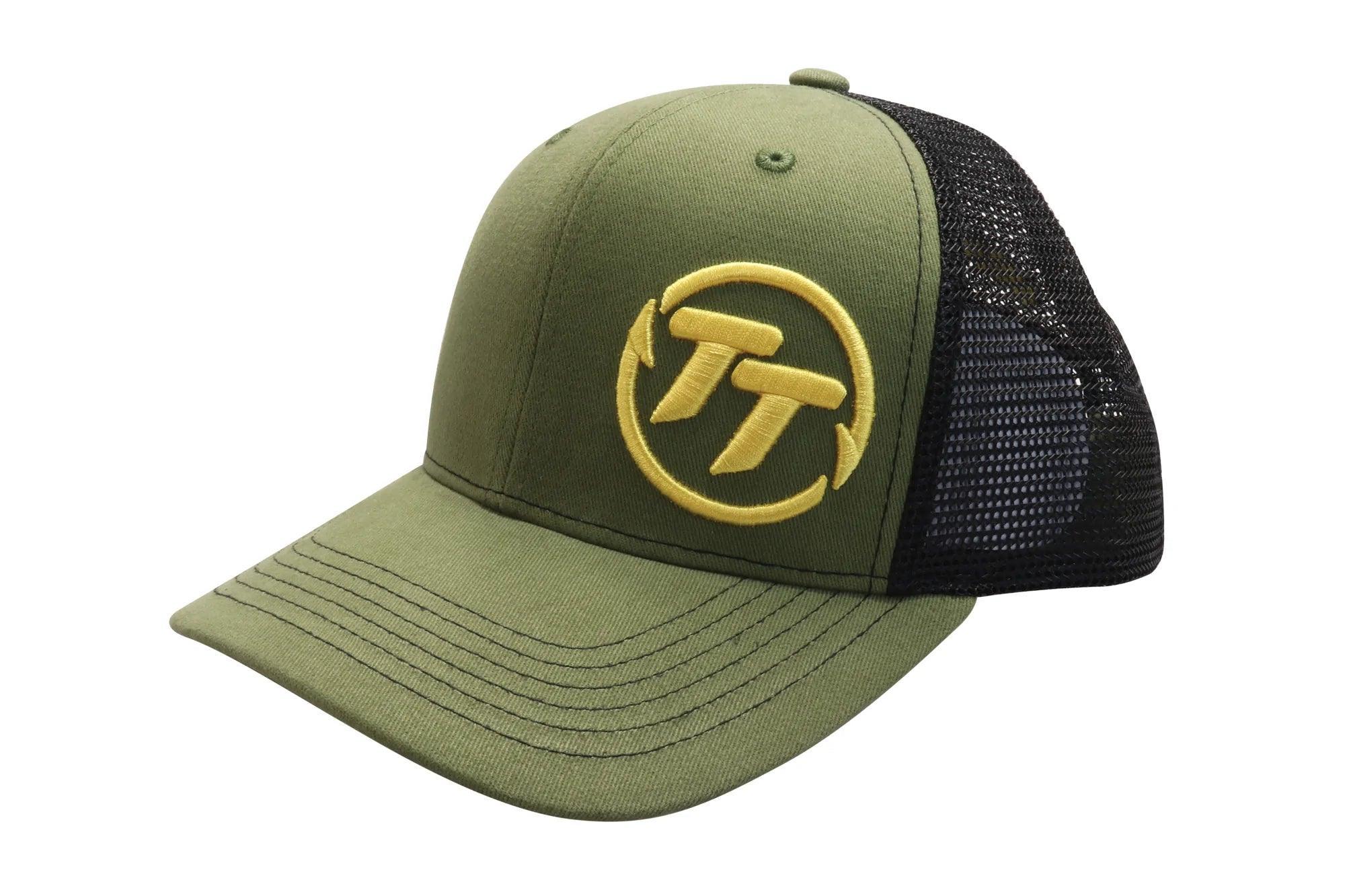 TT FISHING PREMIUM TRUCKER CAP - KHAKI GREEN / BLACK