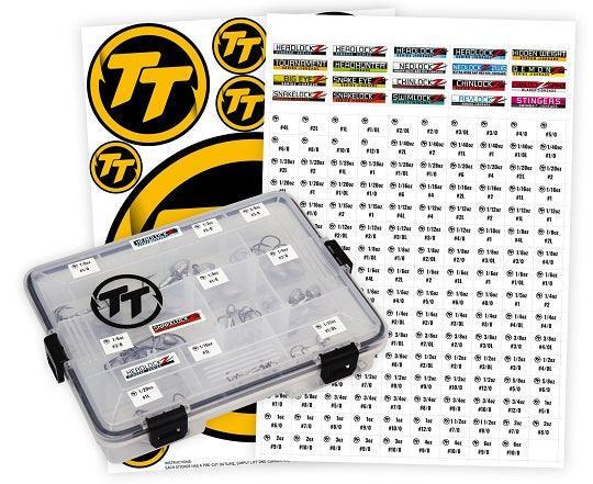 TT FISHING JIGHEAD I.D. LABELS Sticker pack - tackleaddiction.com.au