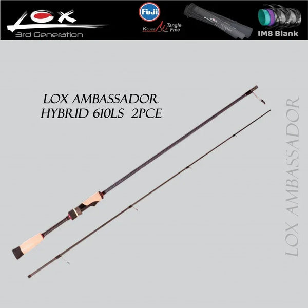 Lox Rods Lox Ambassador Hybrid 610LS 2 pc Spin Rod – tackleaddiction.com.au