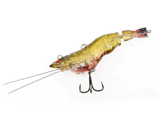 6 Pack of 60mm Chasebait Curly Prawn Soft Body Scented Fishing Lures