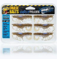 Chasebaits Curly Prawn 60mm Soft Bait - tackleaddiction.com.au