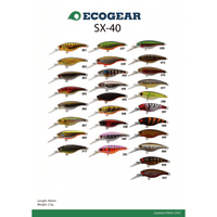 Ecogear SX40F 40mm Crankbait - tackleaddiction.com.au