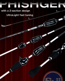 BIUTFU XUL 180S 2pc Ajing Spin rod
