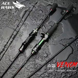 ACE Hawk AG Venom 7ft - 3pc Baitcaster BFS Rod - tackleaddiction.com.au