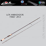 LOX Ambassador 73MLT 2 Piece Spinning Rod - tackleaddiction.com.au