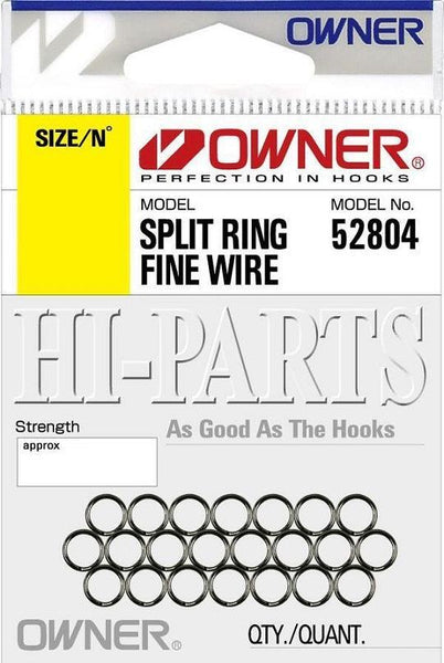 Owner Split Ring - Fine Wire - tackleaddiction.com.au