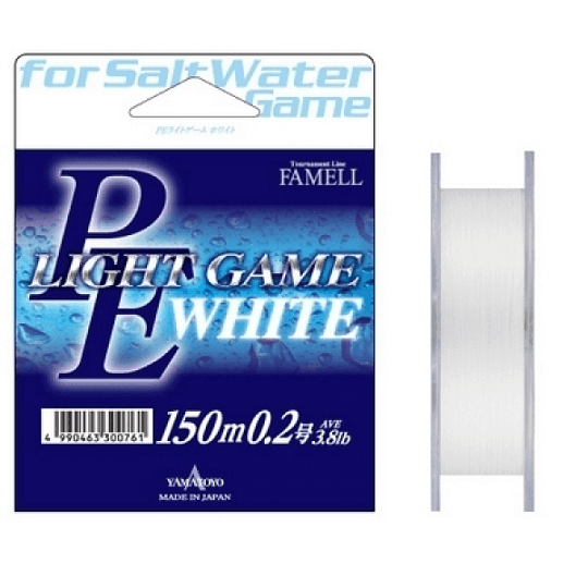 Yamatoyo PE Light Game White Braid 150m – tackleaddiction.com.au
