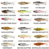 Samaki Vibelicious 70mm Fork Tail Lipless Vibration Soft Bait - tackleaddiction.com.au
