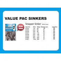 Snapper Lead Sinkers value pack