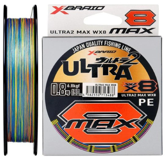 X-Braid Ultra2 Max 8 Wx8 150m Braided Line