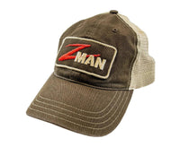 ZMAN WASHED TRUCKER CAP - tackleaddiction.com.au