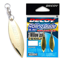 Decoy BL-6G Rolling Willow Leaf Blade Lure Gold - tackleaddiction.com.au
