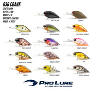 Pro Lure D36 Crank Bait Deep - tackleaddiction.com.au