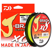 DAIWA J-Braid X8 10LB Yellow - tackleaddiction.com.au