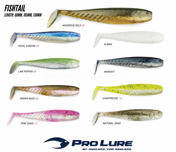 Pro Lure NEW Fishtail 105mm Soft Plastic Fishing Lure 19
