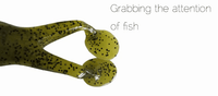 Warcraft LS04B-02 105mm Jungle Frog Soft Bait - tackleaddiction.com.au
