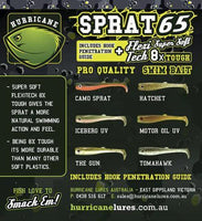 Hurricane Lures SPRAT 65 Soft Bait - tackleaddiction.com.au