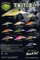Hurricane Lures TWITCH 40 Crank Bait - tackleaddiction.com.au