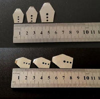 Replaceable Chatter Bait Blades Polished S/M/L - tackleaddiction.com.au