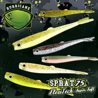 Hurricane Lures SPRAT 75 Minnow Soft Bait - tackleaddiction.com.au