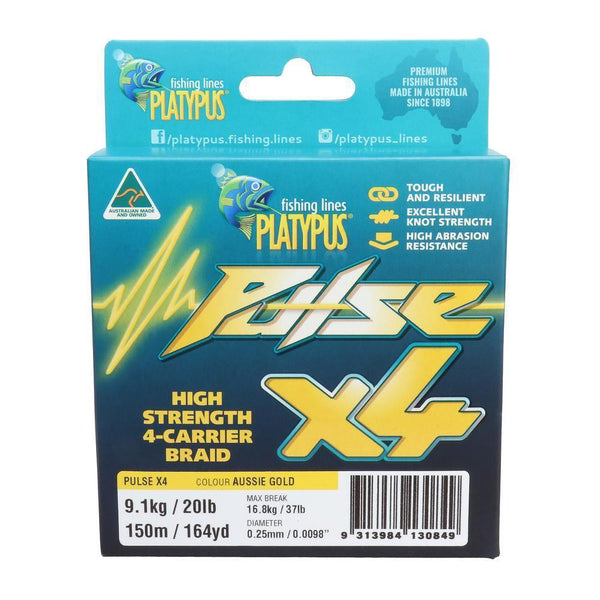 Platypus Pulse X4 Braid 150M - tackleaddiction.com.au