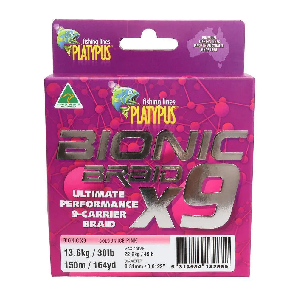 Bionic Braid X9 Braided Line | Platypus – tackleaddiction.com.au