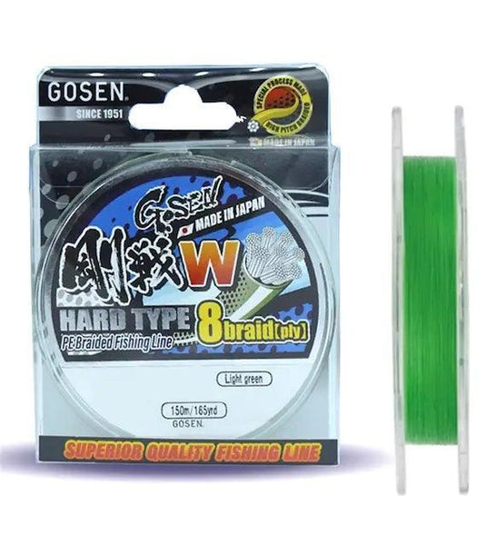 Gosen W Hard type 8 ply Casting Braid - tackleaddiction.com.au