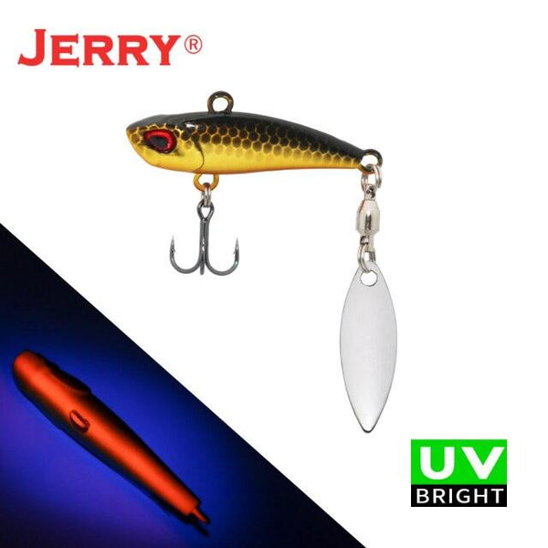 JERRY Reaper 38mm 16g Blade Vibe Lure with tail Spinner –