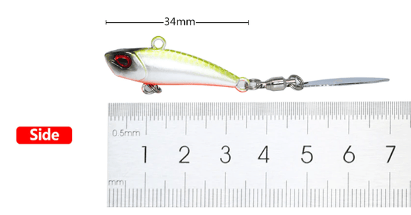 JERRY Reaper 34mm 11g Blade Vibe Lure with tail Spinner