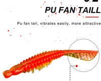 NOEBY S3115 PU Fan Tail 10cm soft bait Grub - tackleaddiction.com.au