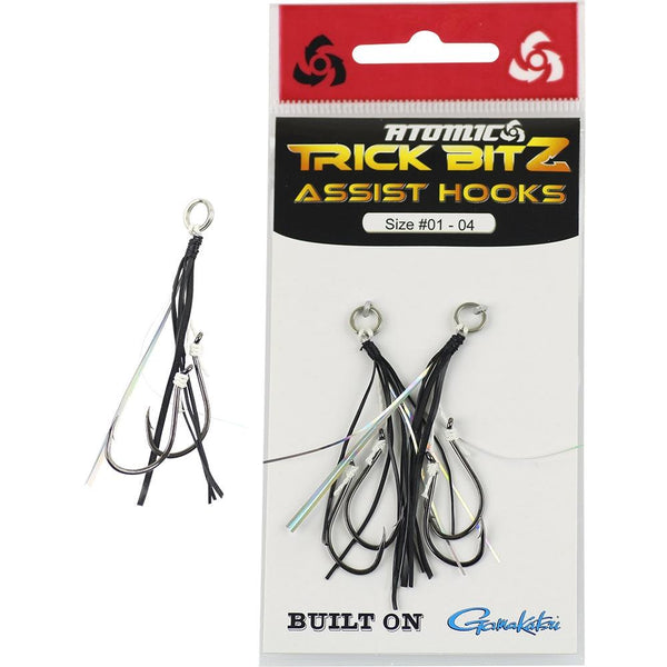Atomic Trick Bitz Assist Stinger Hooks - tackleaddiction.com.au