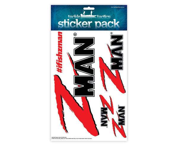 ZMAN Lures Team Sticker Pack - tackleaddiction.com.au