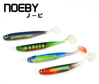 NOEBY W8024 75mm Paddle tail Soft Bait - tackleaddiction.com.au